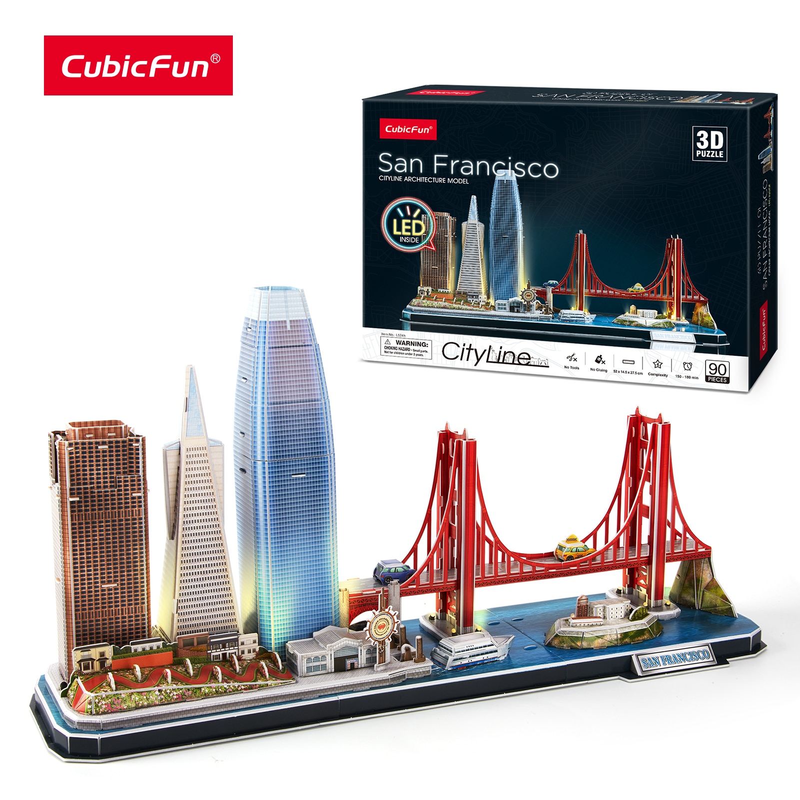 CubicFun 3D  LED San Francisco Cityline  Ű..